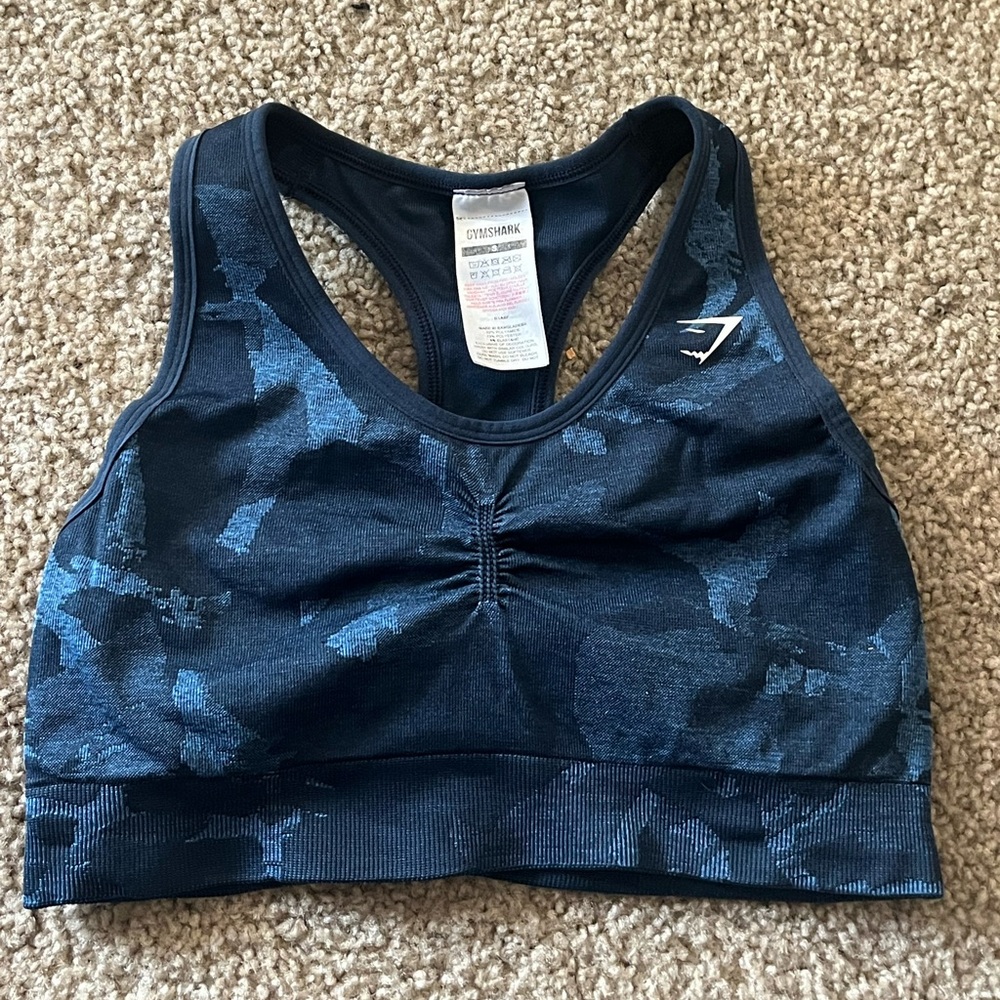 Gymshark Seamless Sports Bra in Savnna Navy Blue